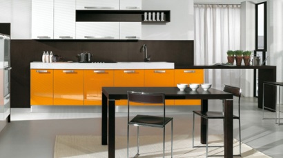 Intrex Arredo3 kök i orange