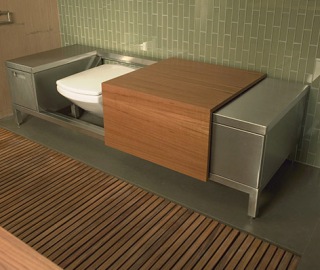 Badrummet är designat av Troy Adams design